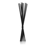 Nasoterapia Bastoncini in Fibra Neri 38 cm | Ricambio per Diffusore di Essenze 500ml | 8 Pezzi
