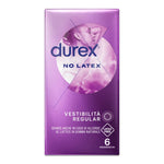 Durex No Latex | Preservativi Anallergici Vestibilità Regular | 6 Profilattici