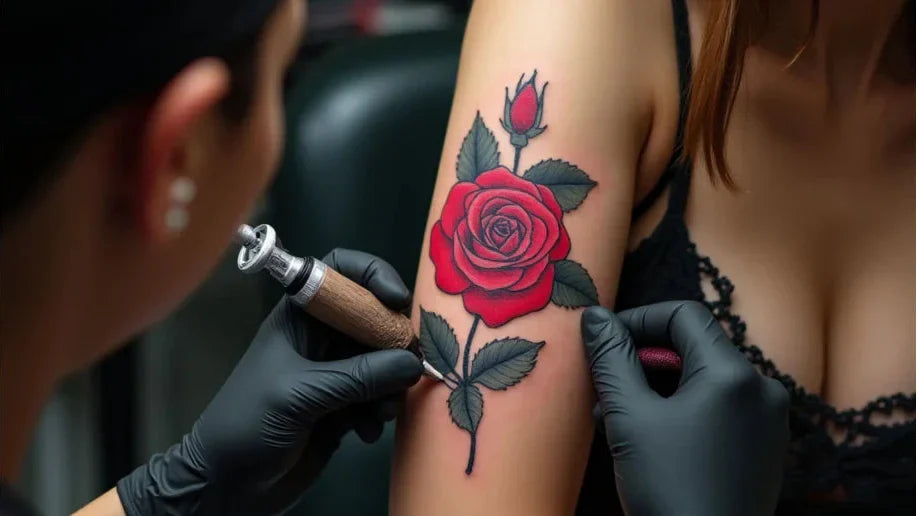 Cura e protezione al sole del tatuaggio