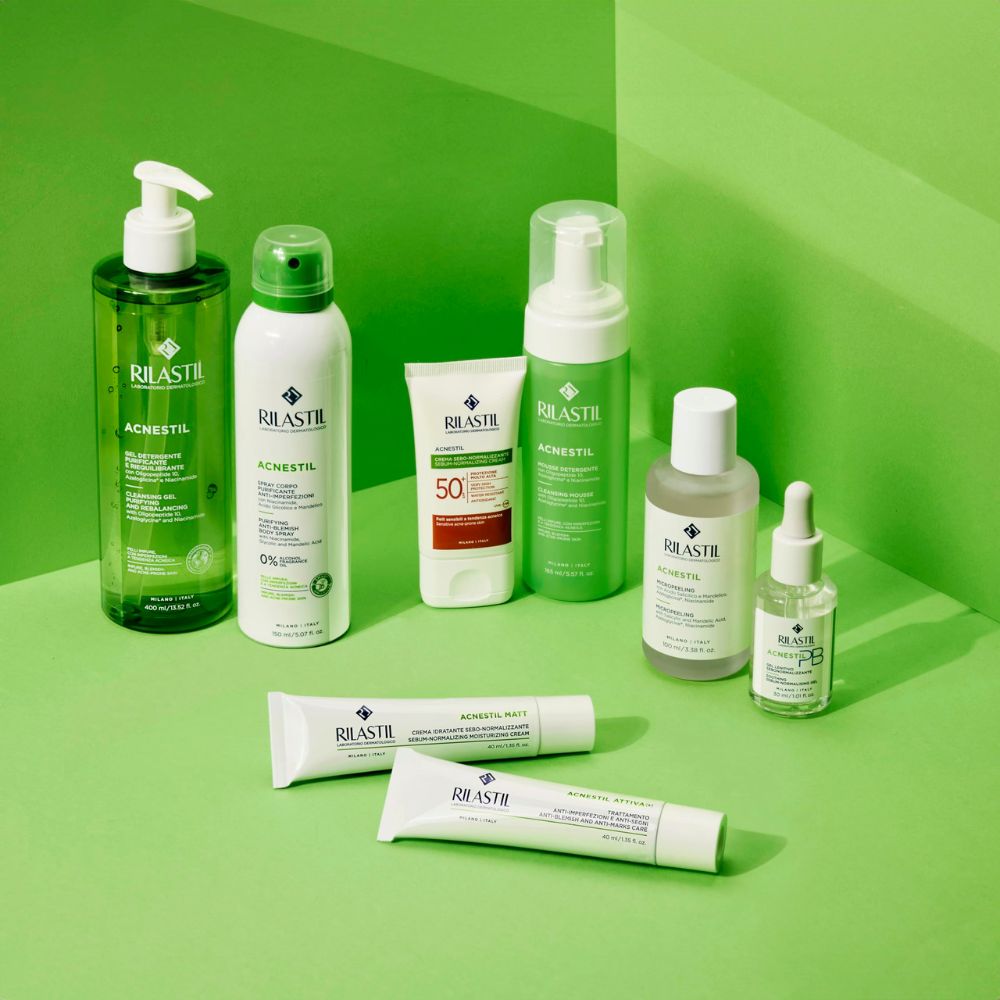 Banner sezione Rilastil Acnestil, prodotti anti acne