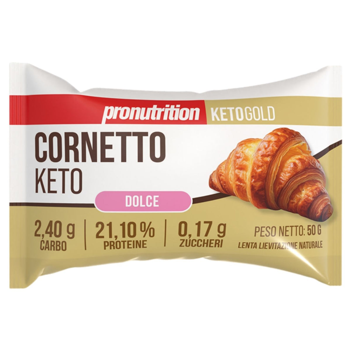 ProNutrition Cornetto Keto Dolce | Cornetto Proteico Chetogenico | 50 g  