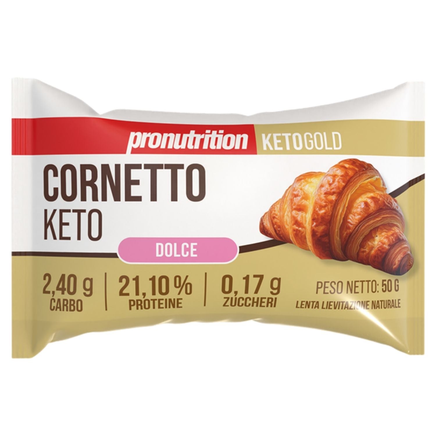 ProNutrition Cornetto Keto Dolce | Cornetto Proteico Chetogenico | 50 g