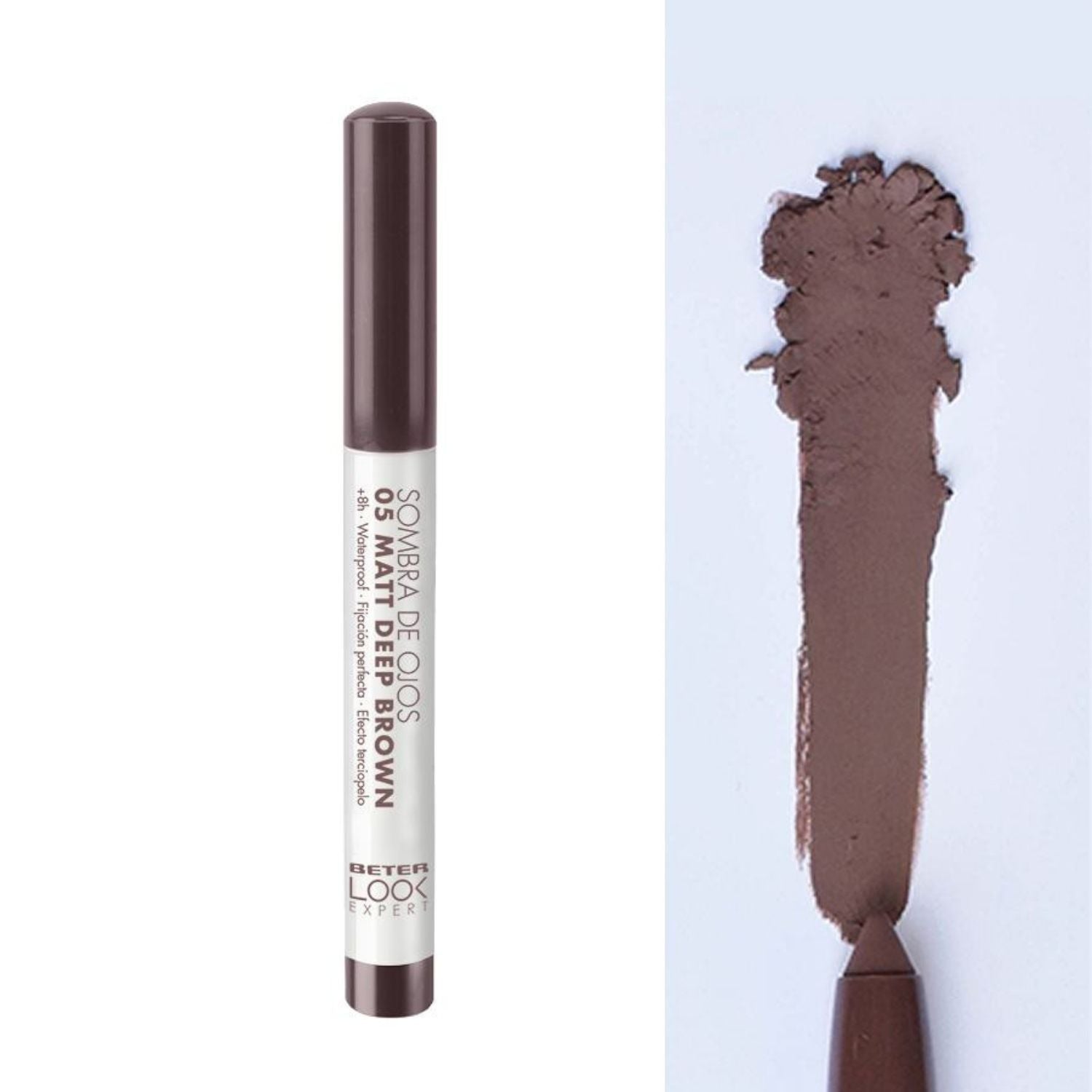 Beter Ombretto Waterproof Cremoso Look Expert 05 Matt Deep Brown | Long Lasting Vegan