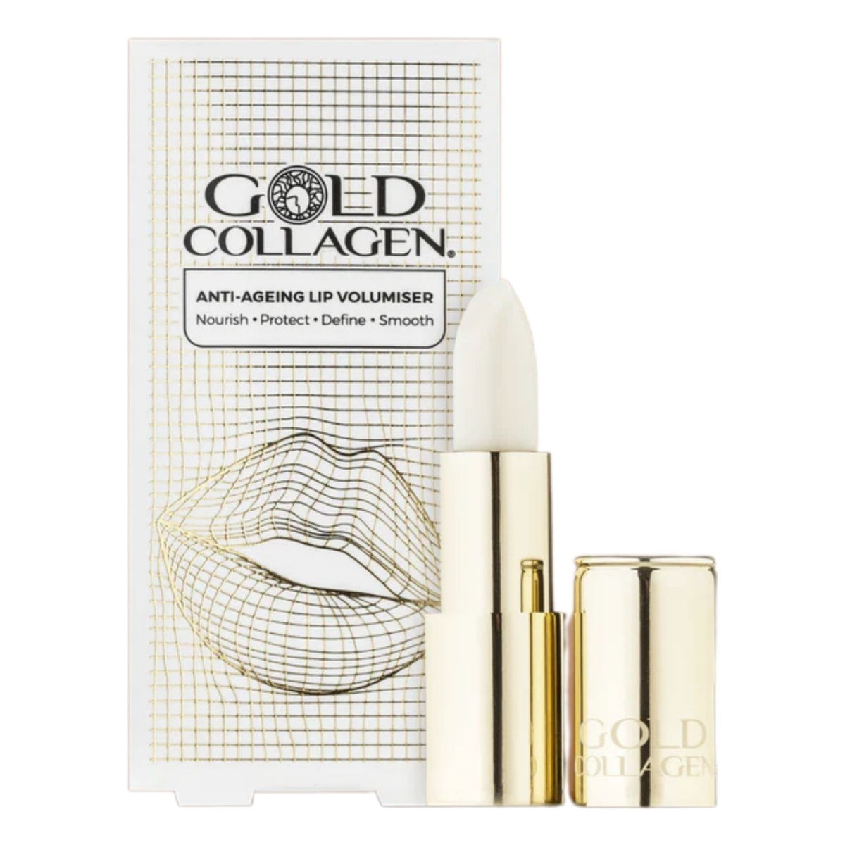 Gold Collagen Lip Volumiser | Volumizzante Labbra Acido Ialuronico | 1 Pezzo  