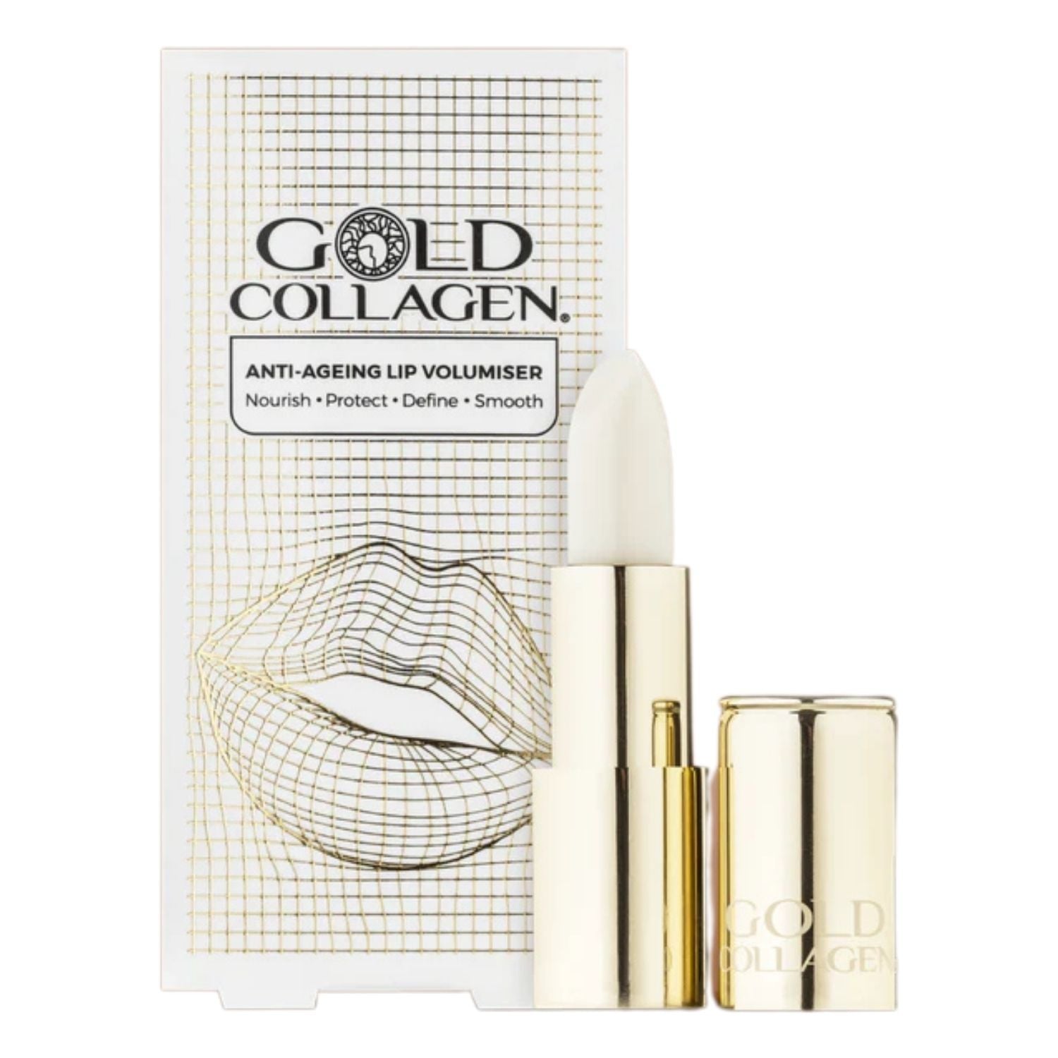 Gold Collagen Lip Volumiser | Volumizzante Labbra Acido Ialuronico | 1 Pezzo