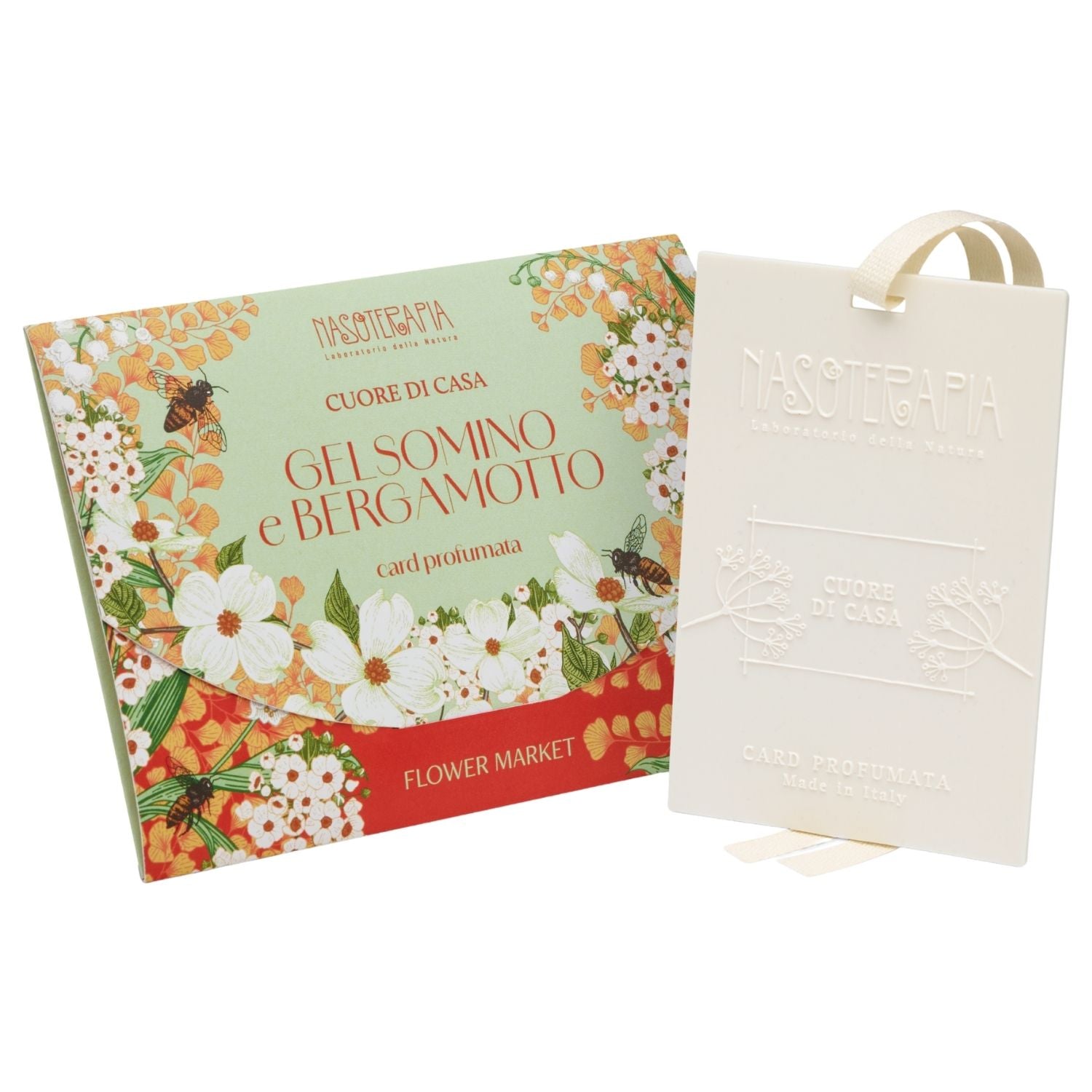 Nasoterapia Card Profumata | Gelsomino Bergamotto | 1 Pezzo
