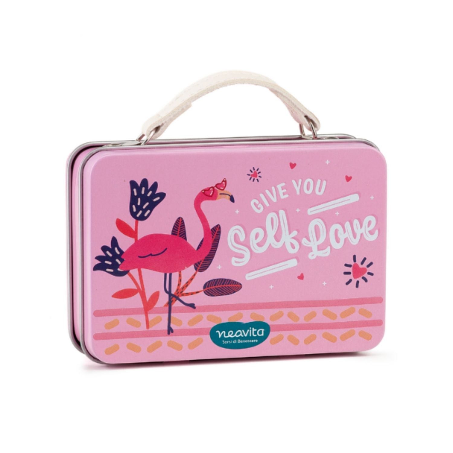 Neavita Pensieri Belli Valigetta Rosa Fenicottero | Infuso Fragole Champagne | 4 Filtri