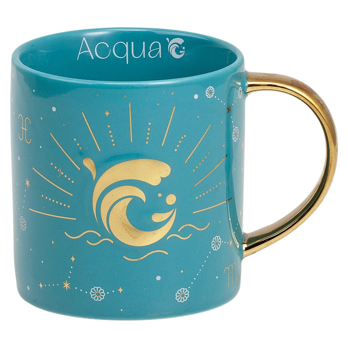 Neavita Mug Ceramica Nature Elements Acqua | Tazza Tisane Tè | 310ml  