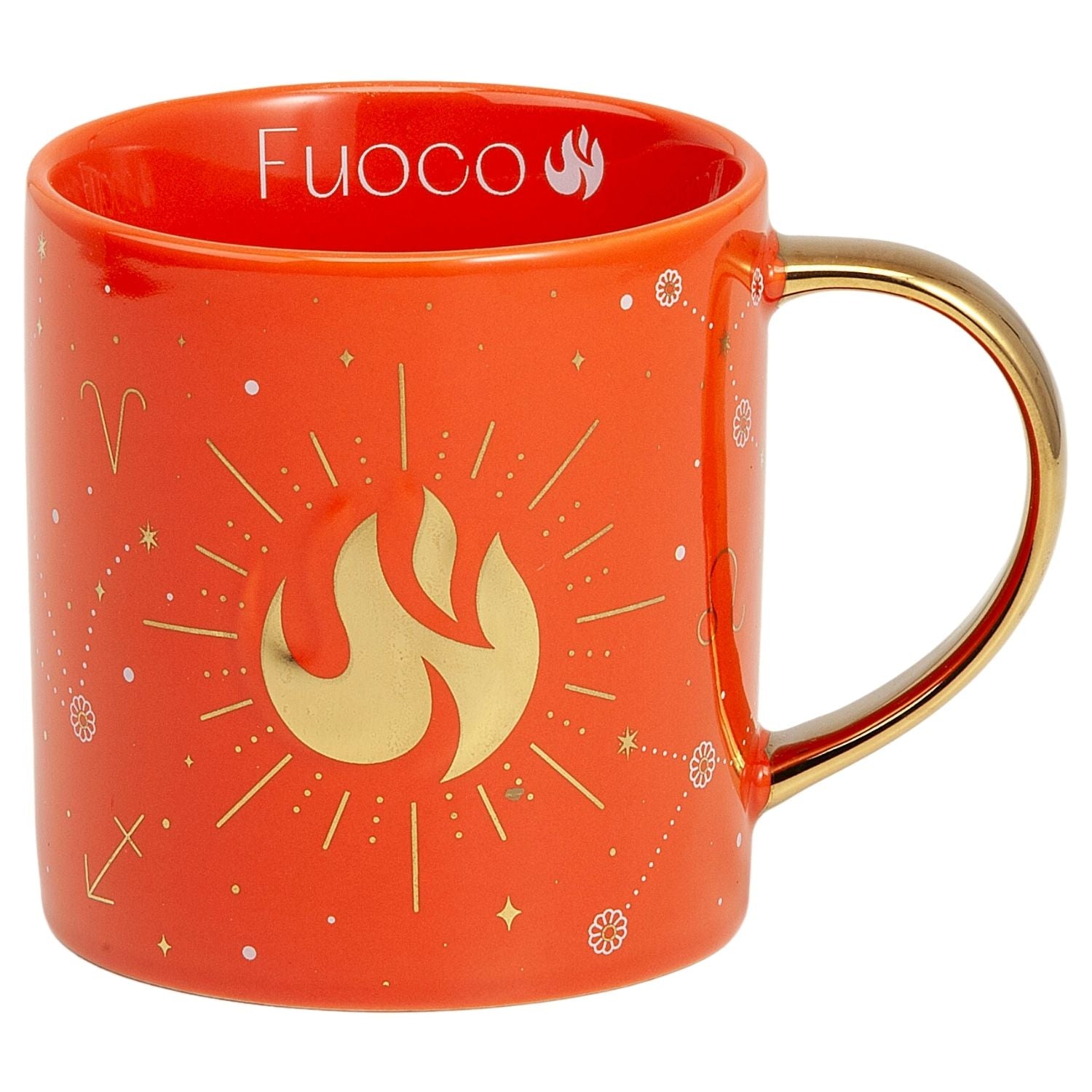 Neavita Mug Ceramica Nature Elements Fuoco | Tazza Tisane Tè | 310ml