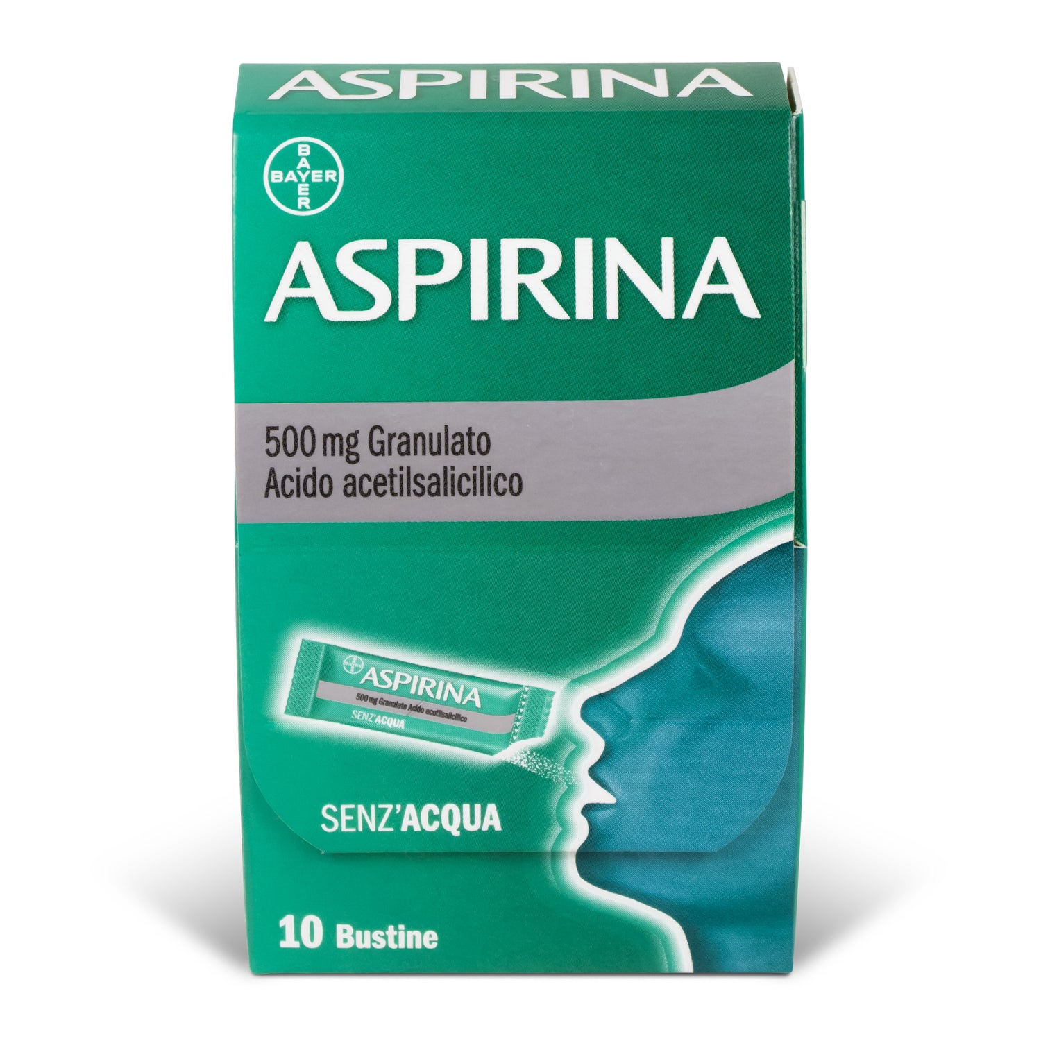 Aspirina Granulato Orale Senz'Acqua 10 Bustine 500 mg