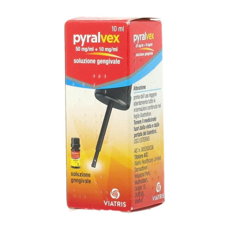 Pyralvex 0,5% + 0,1% Soluzione Gengivale 10 ml  