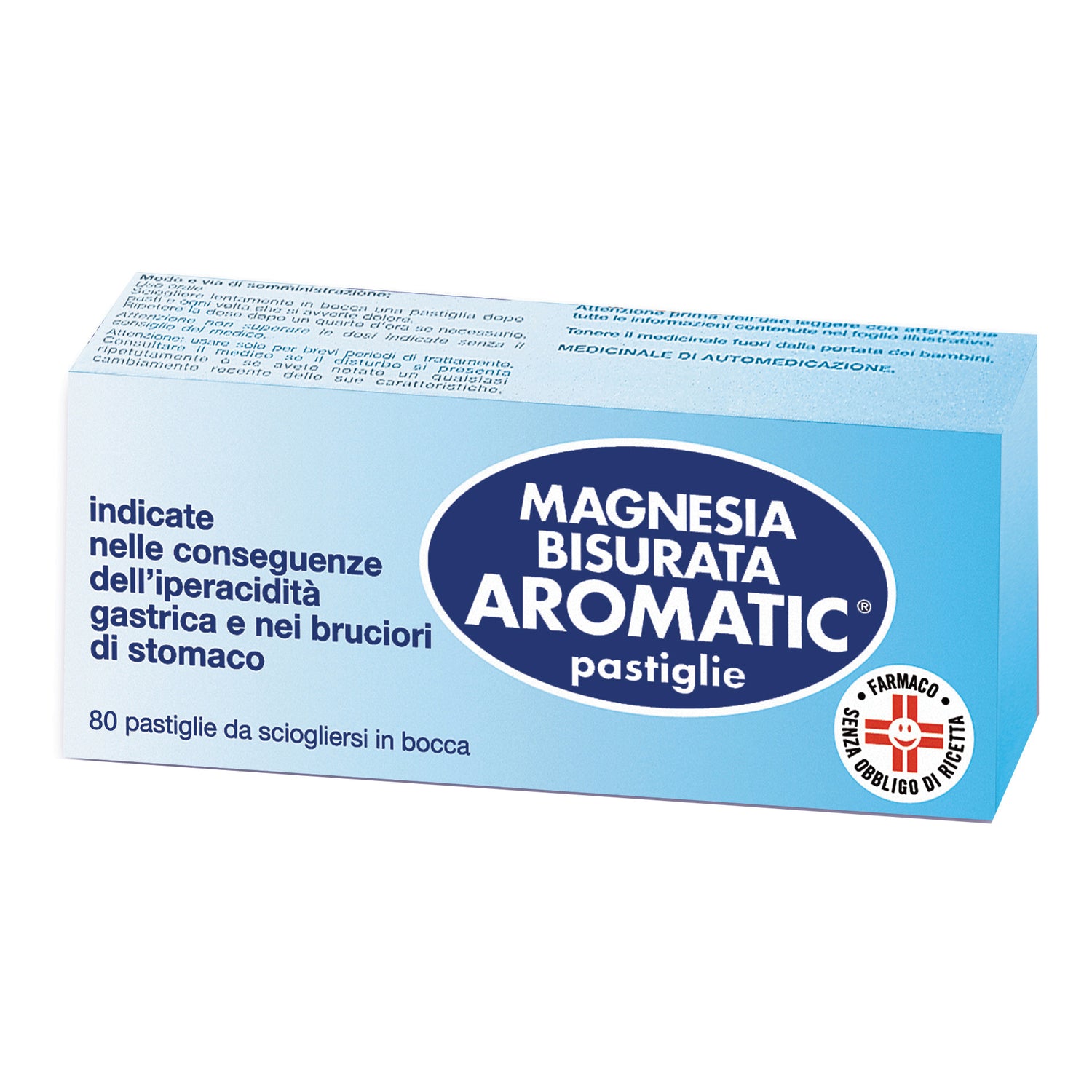 Magnesia Bisurata Aromatic 80 Pastiglie