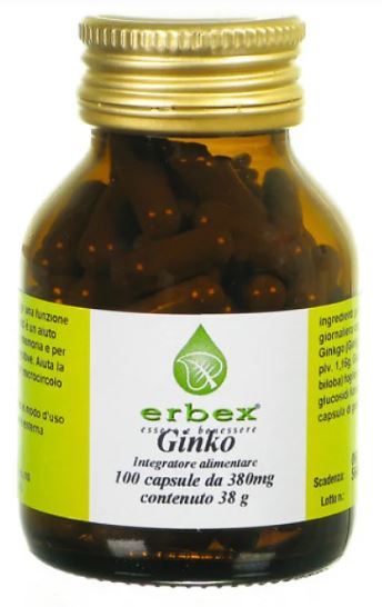 GINKGO BILOBA 100CPS 380MG