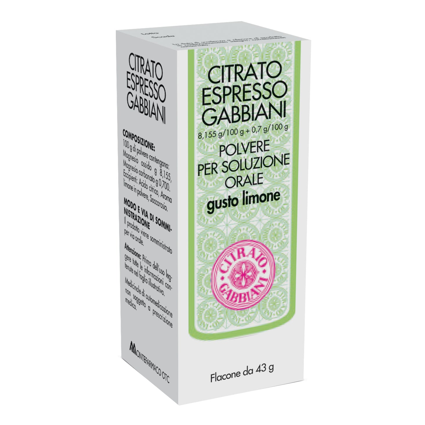 Citrato Espresso Gabbiani Limone 43g