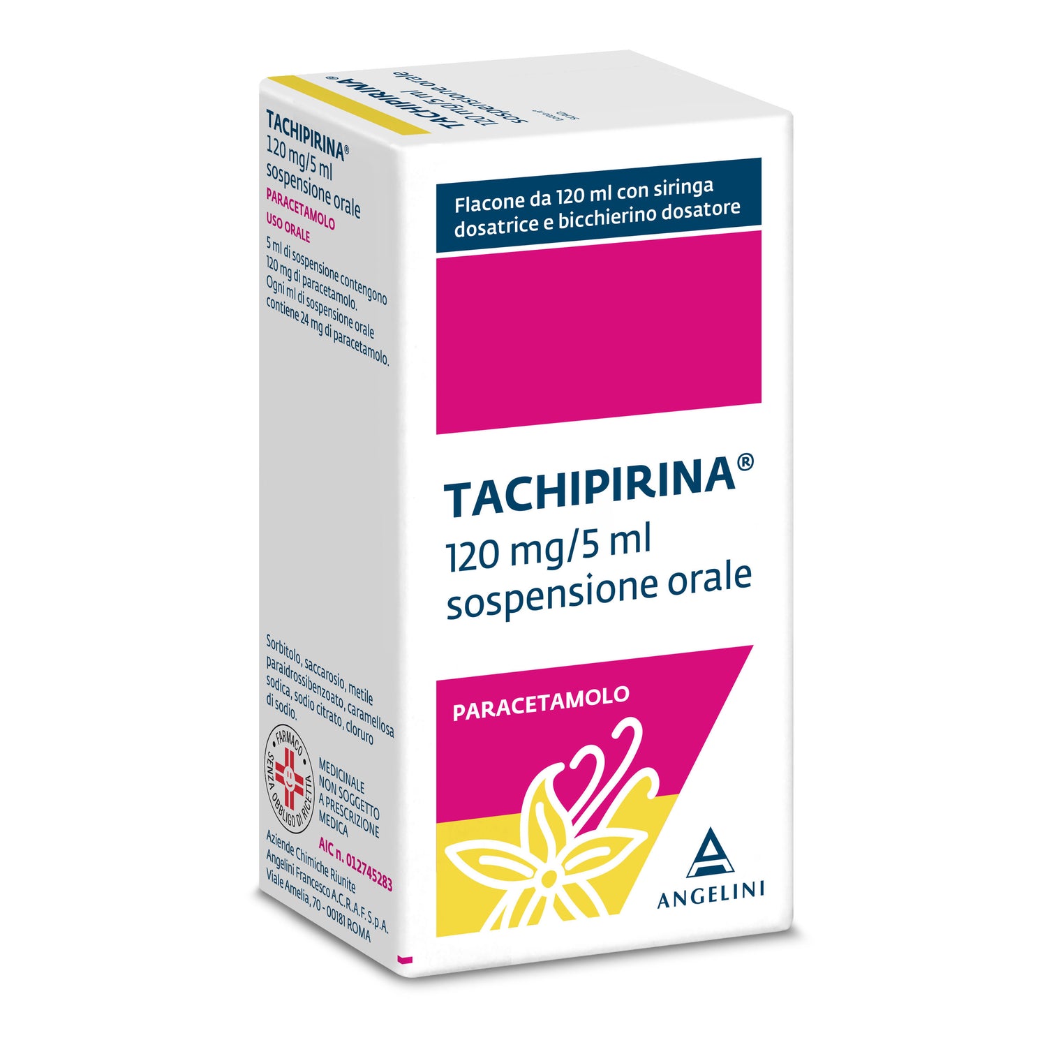 Tachipirina 120 mg/5 ml Sciroppo 120ml | Vaniglia/Caramello