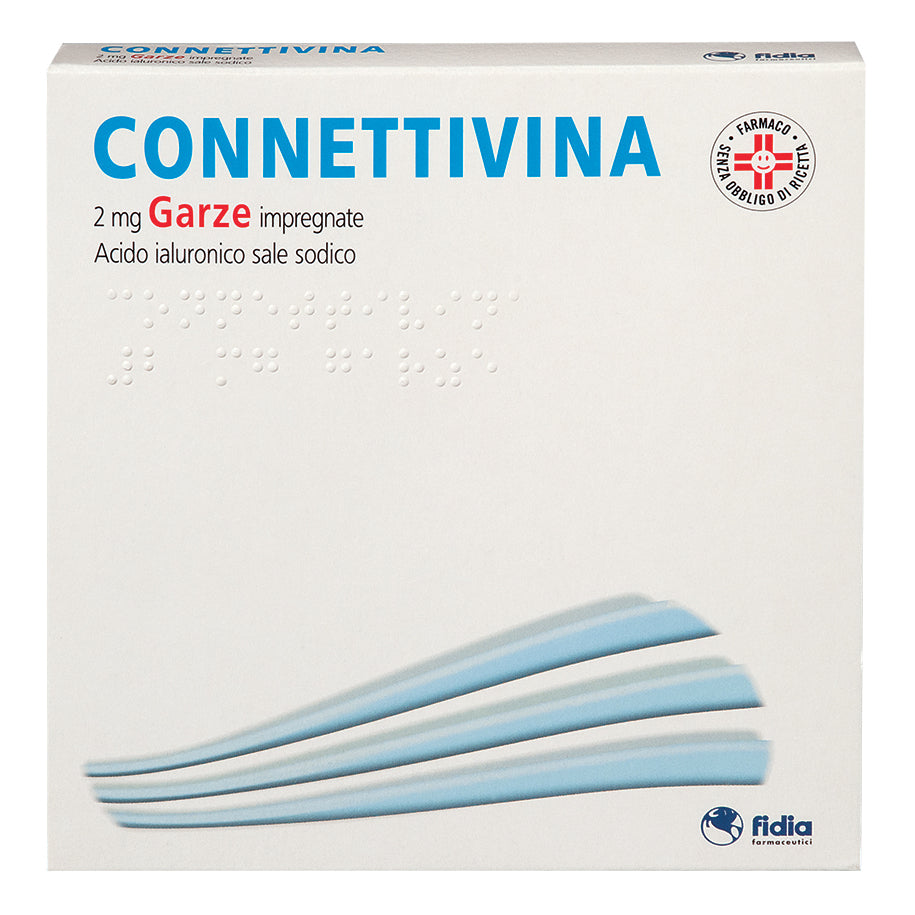 Connettivina Garze Impregnate 2mg 10 x 10cm 10 Pezzi