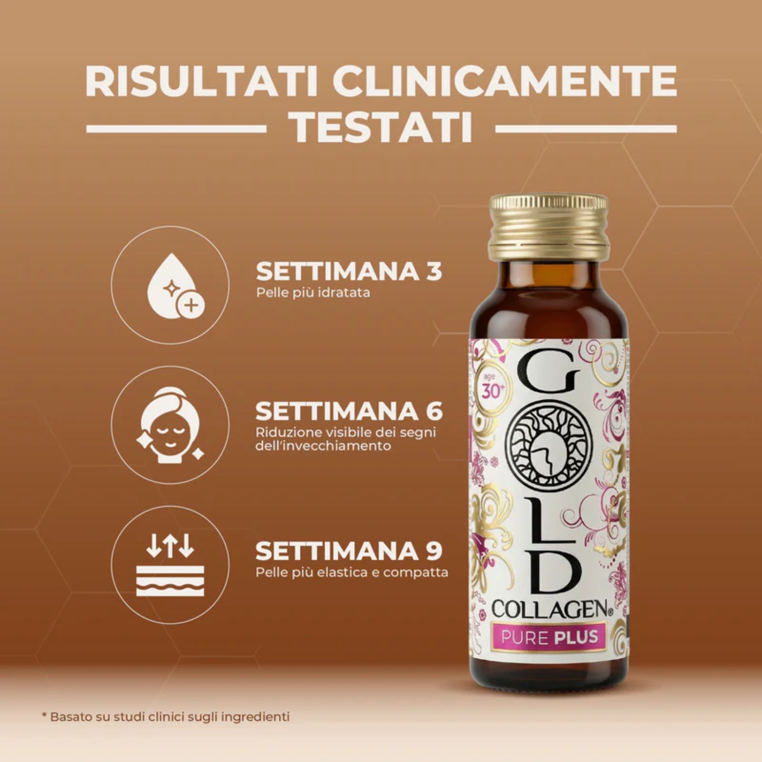 Gold Collagen Pure Plus | Integratore Collagene Pelle Capelli | 10 Flaconi 2