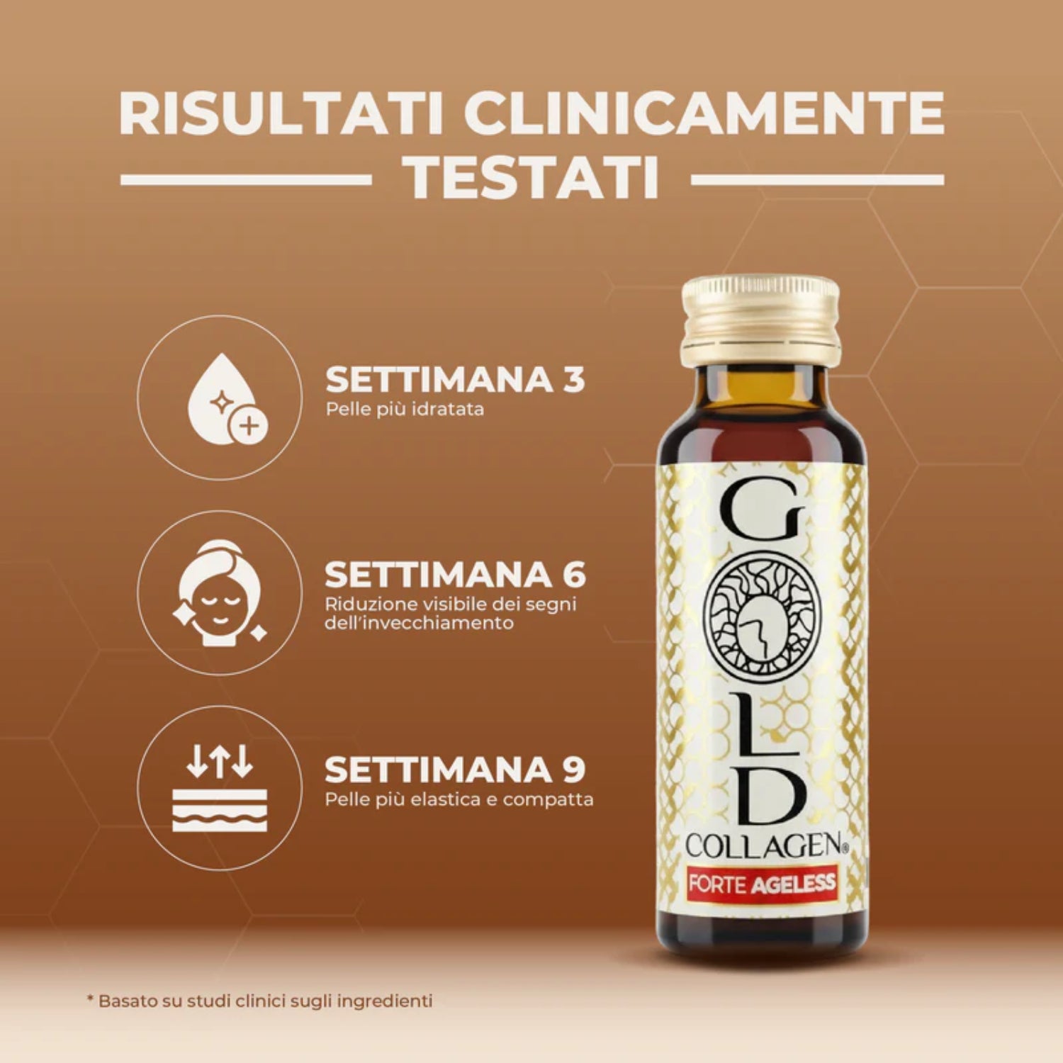 Gold Collagen Forte Ageless | Integratore Collagene Anti-Rughe | 10 Flaconi 2