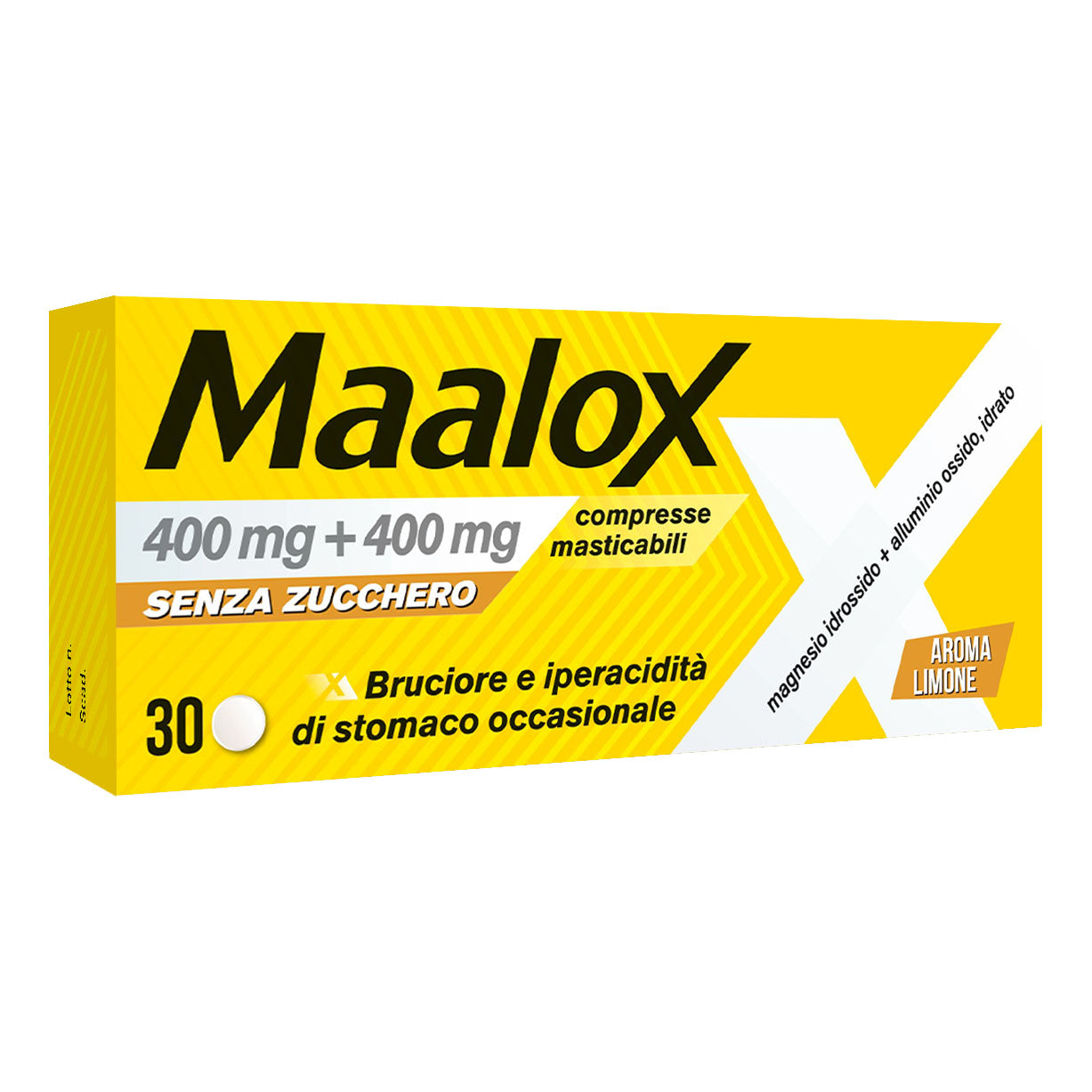 MAALOX*S/Z 30CPR LIMO400+400MG