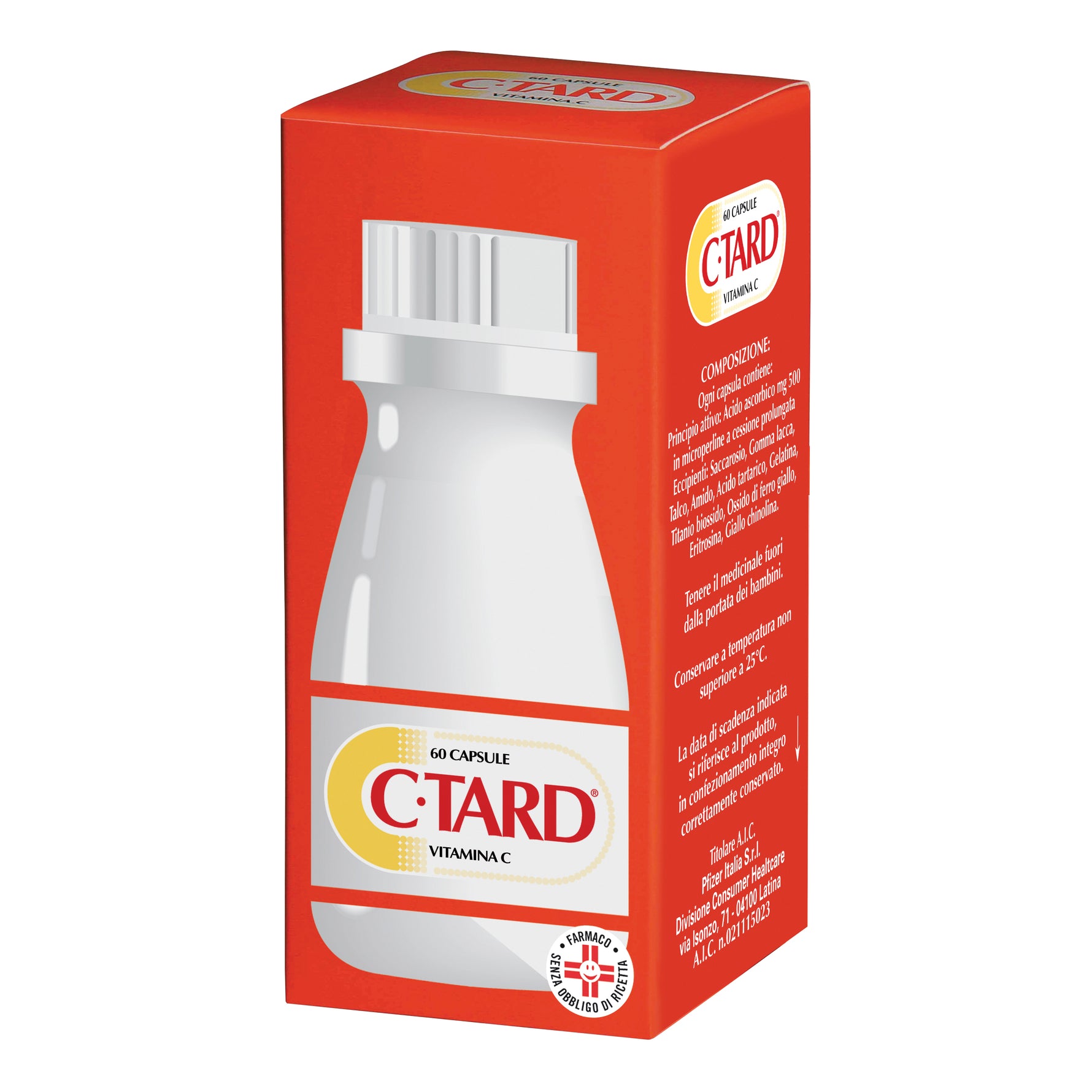 C-TARD | Vitamina C 500 mg Rilascio Prolungato | 60 Capsule
