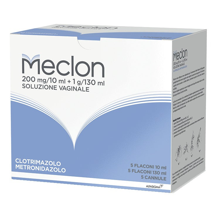 Meclon Soluzione Per Lavanda Vaginale 5 Flaconi 130 ml