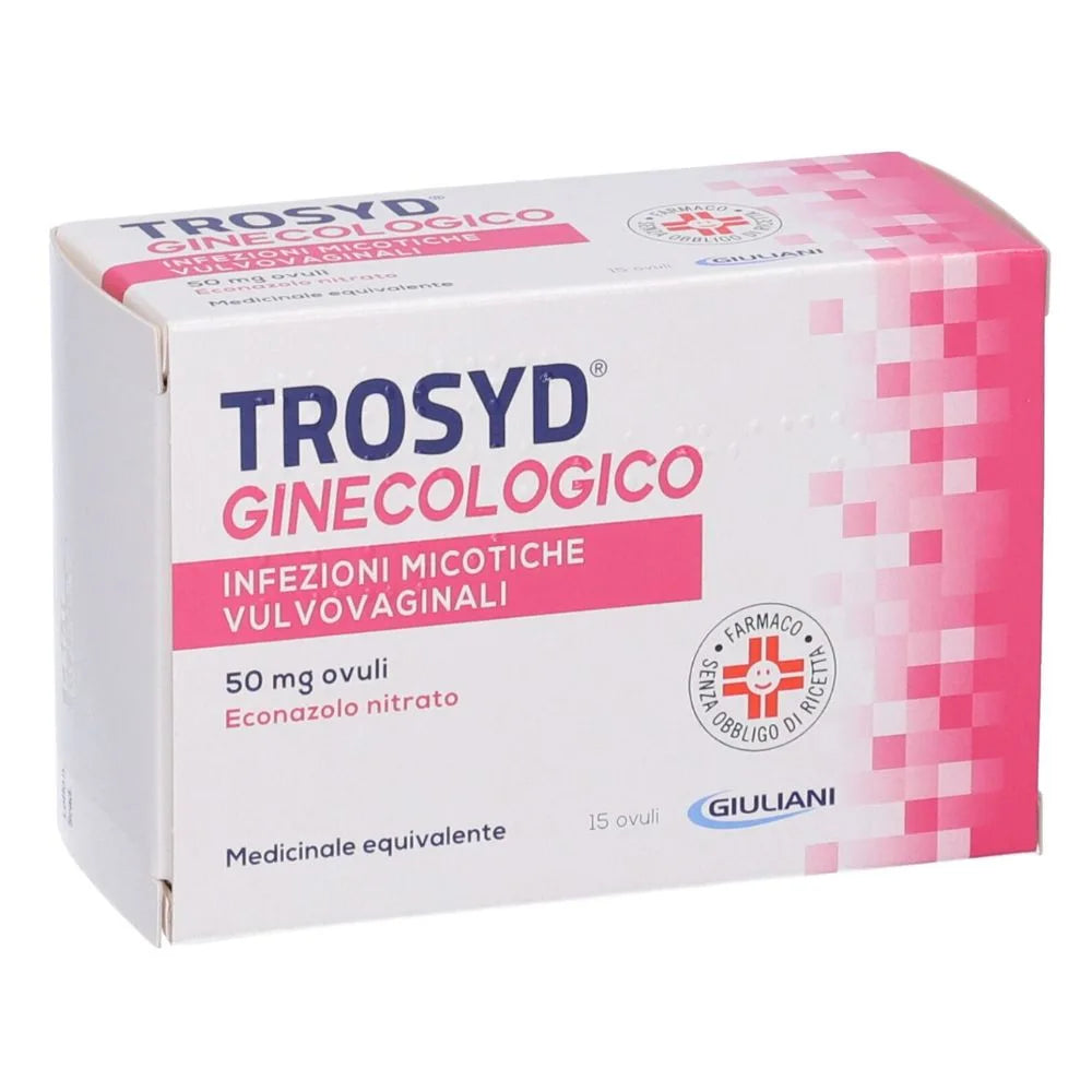 Trosyd Ginecol 50 mg | Farmaco Ginecologico | 15 Ovuli Vaginali
