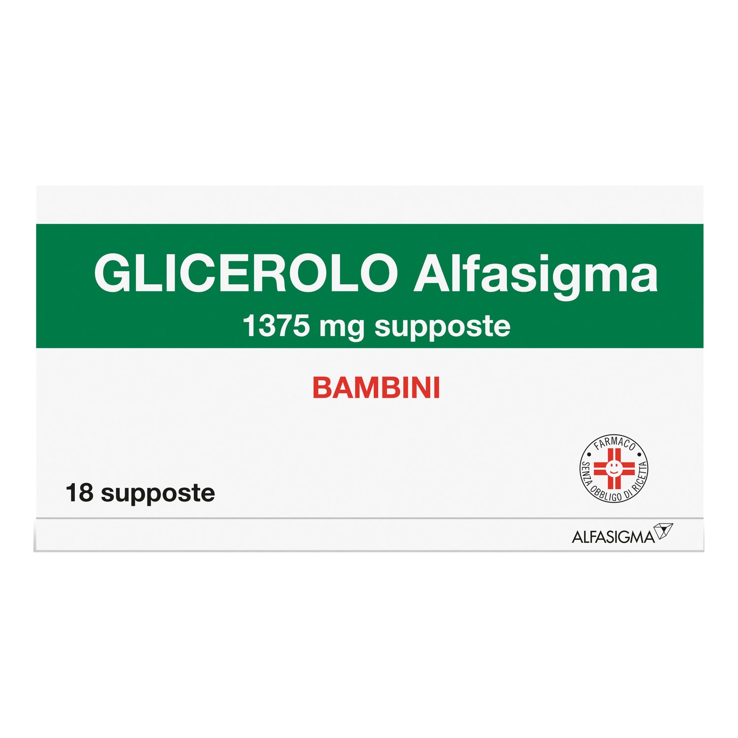 Glicerolo Bambini 18 Supposte 1375mg - Alfasigma