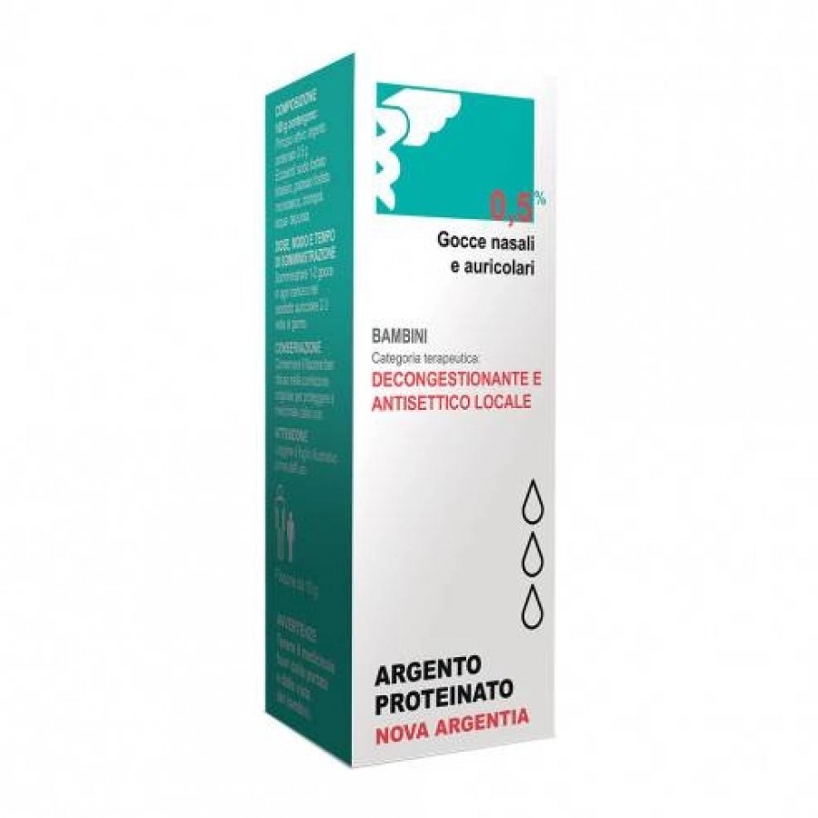Argento Proteinato 0,5% | Gocce Nasali e Auricolari | 10ml
