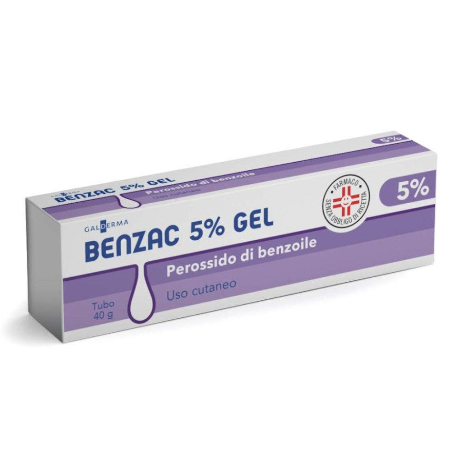 Benzac 5% | Gel Antiacne Perossido Benzoile 5% | 40g