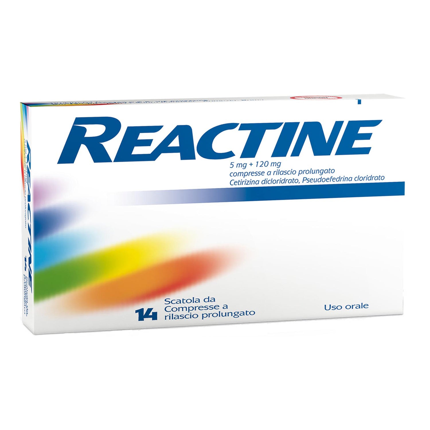 Reactine 14 Compresse 5mg+120mg Rilascio Prolungato