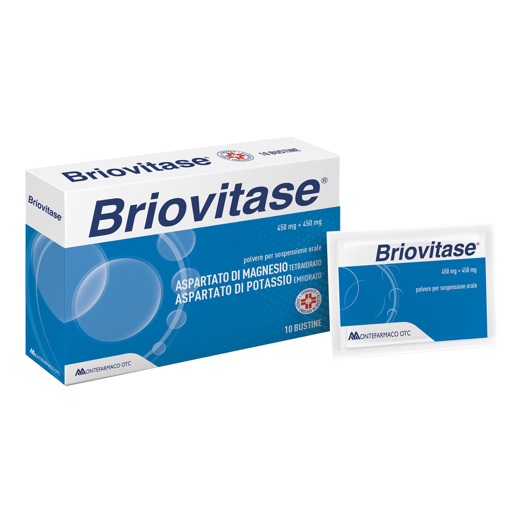 Briovitase Magnesio Potassio 10 bustine 450mg + 450mg
