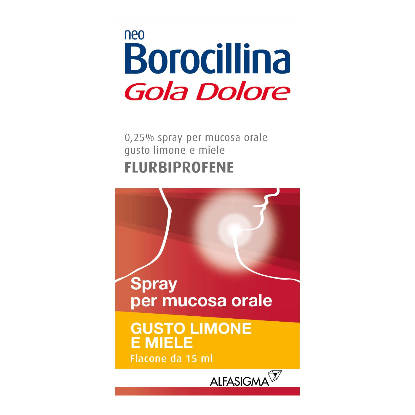Neoborocillina Gola Dolore Limone & Miele Spray 15ml