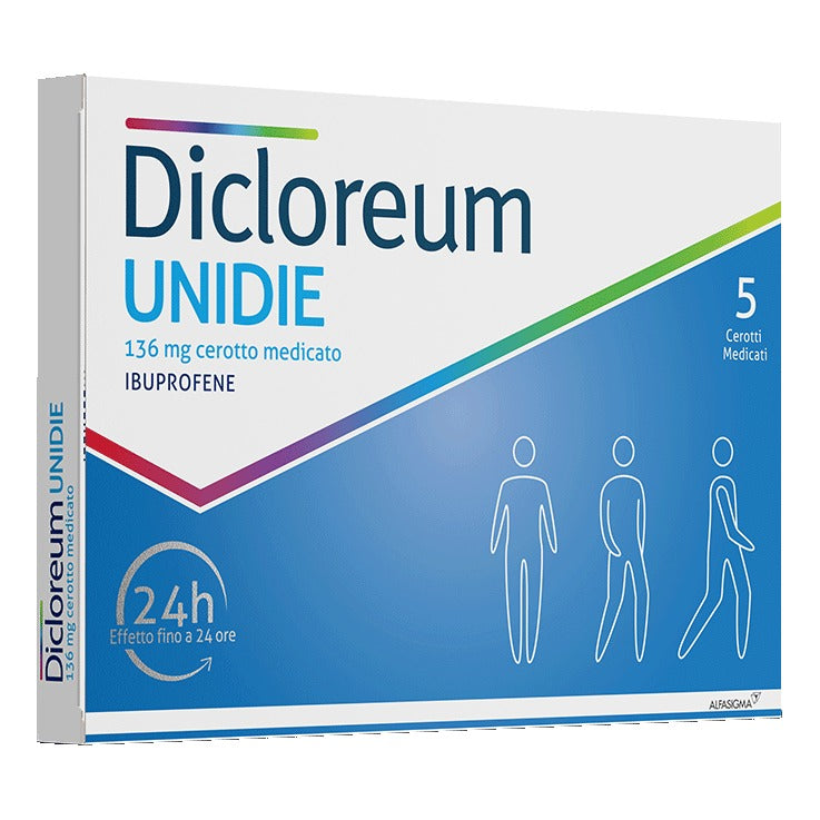 Dicloreum Unidie 5 Cerotti Medicati 24h 136mg