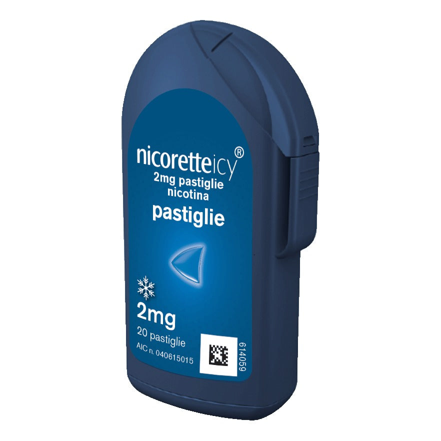 Nicoretteicy 2mg 20 Pastiglie per Alleviare Astinenza da Nicotina