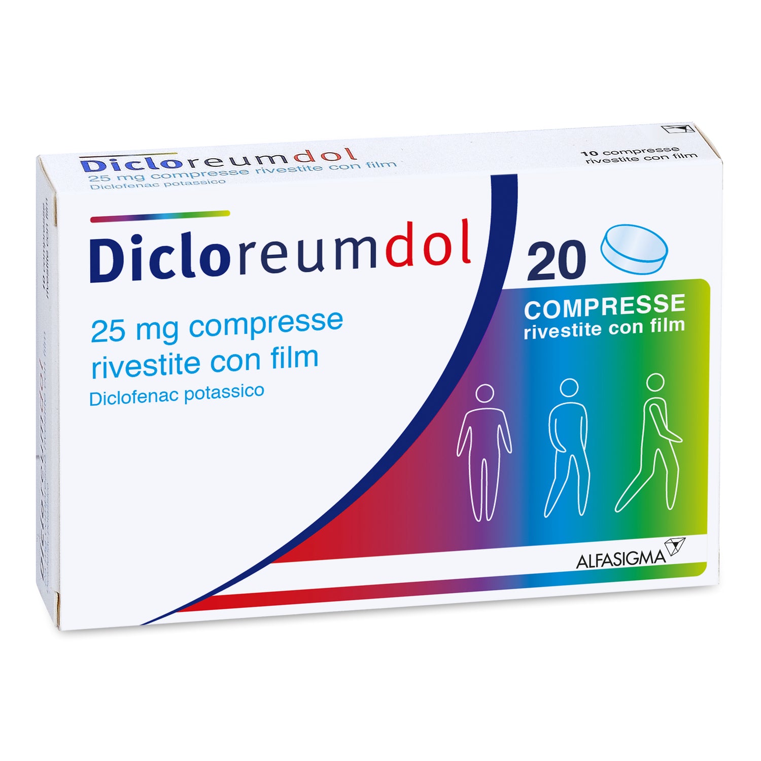 Dicloreumdol | Compresse Diclofenac 25 mg Dolore | 20 Compresse