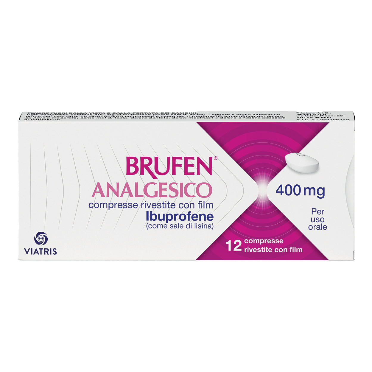 BRUFEN ANALGESICO*12CPR 400MG