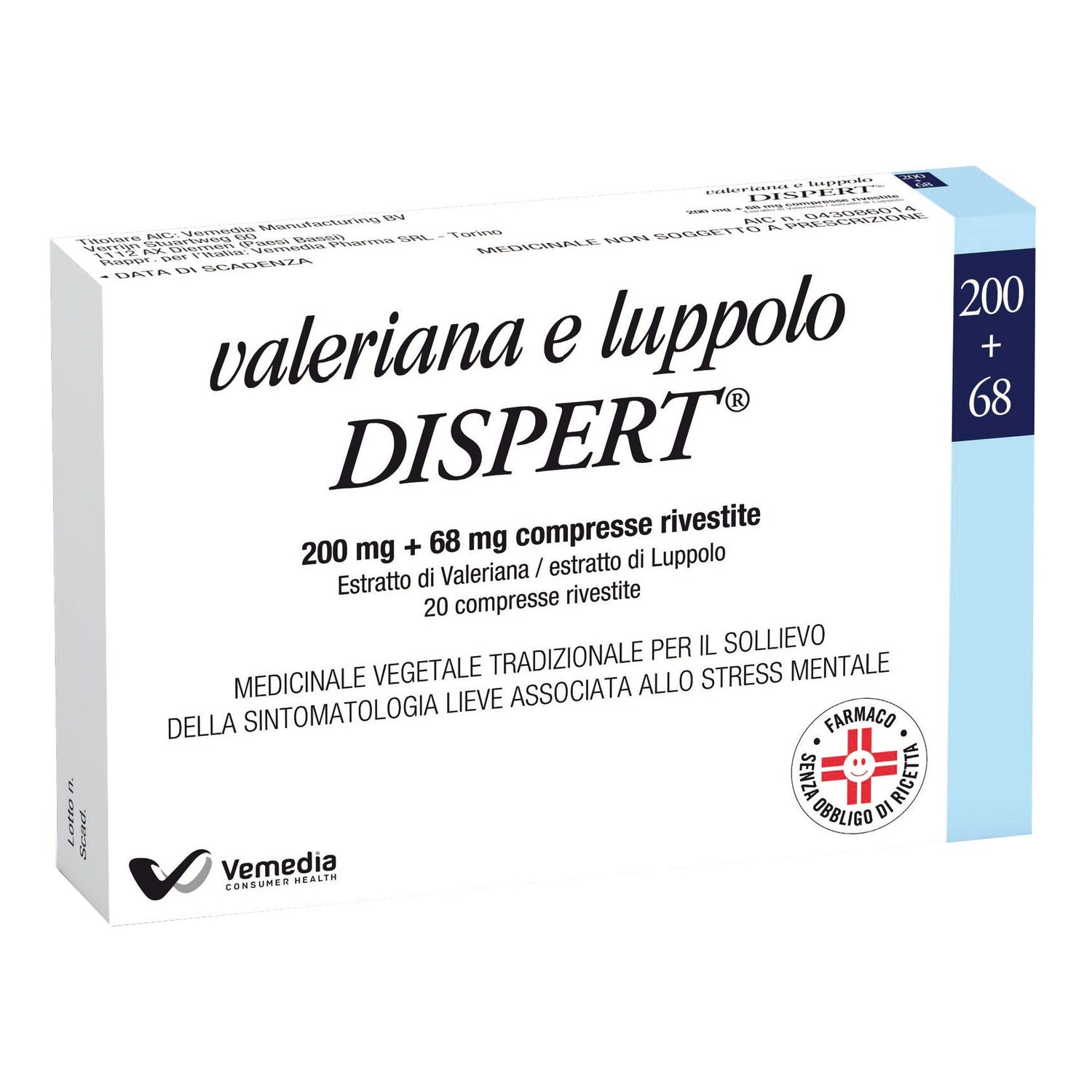 Valeriana Luppolo Dispert 20 Compresse