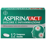 Aspirina ACT Dolore e Infiammazione | Acido Acetilsalicilico 1g | 12 Compresse  
