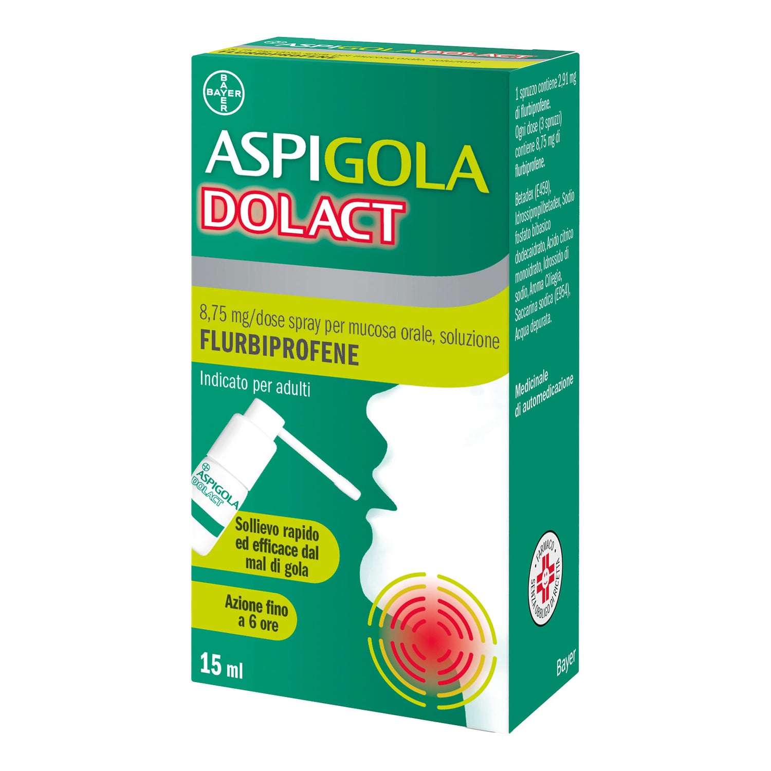 Aspi Gola Dol Act Spray 15ml