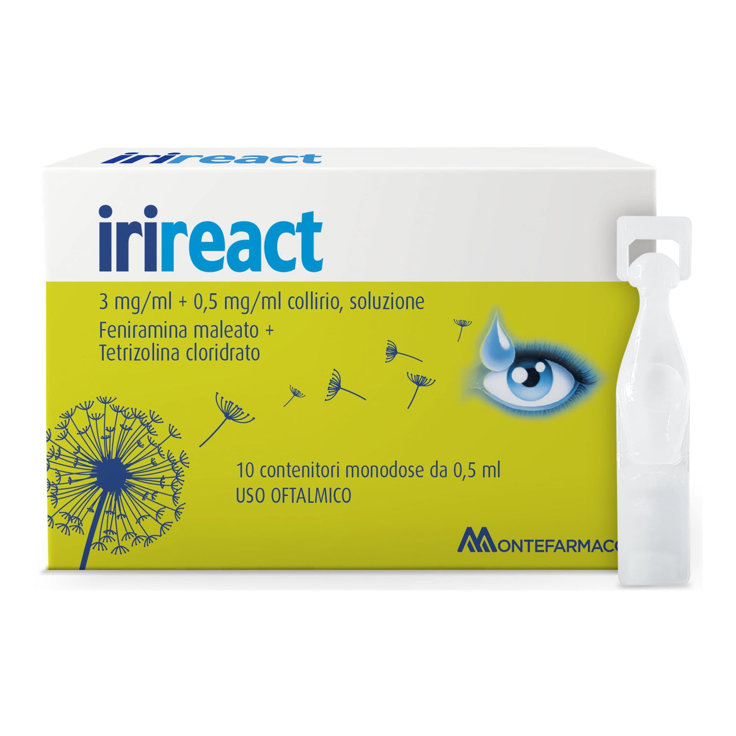Irireact Collirio 10 Flaconcini Monodose 0,5ml
