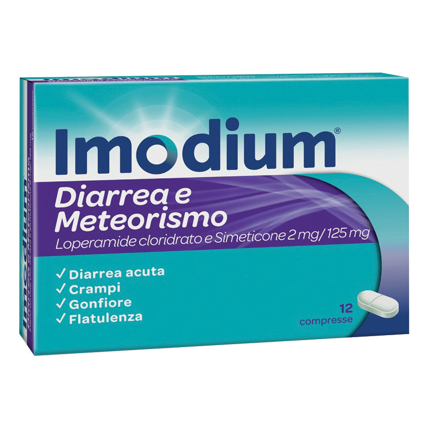 Imodium Diarrea E Meteorismo 12 Compresse