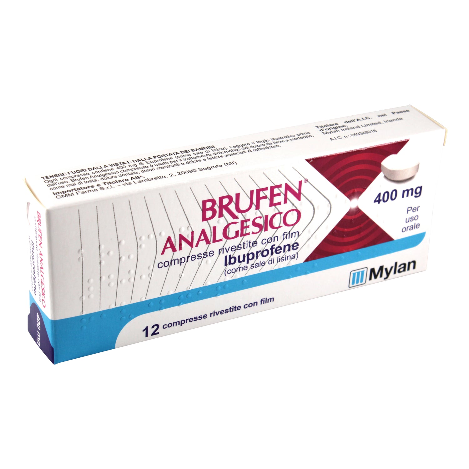 BRUFEN ANALGESICO*12CPR 400MG