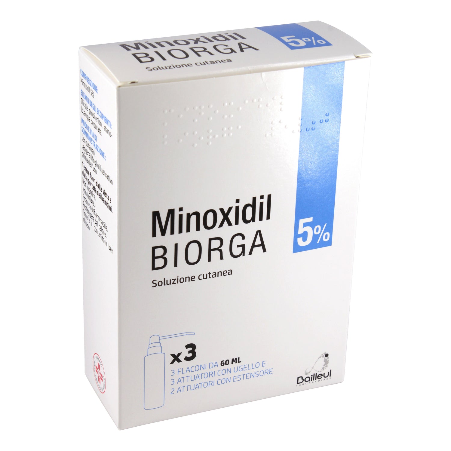 MINOXIDIL BIORGA*SOL CUT 3FL5%