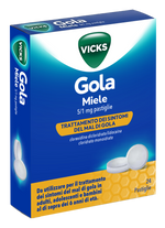 VICKS GOLA*24PAST 5+1MG MIELE  