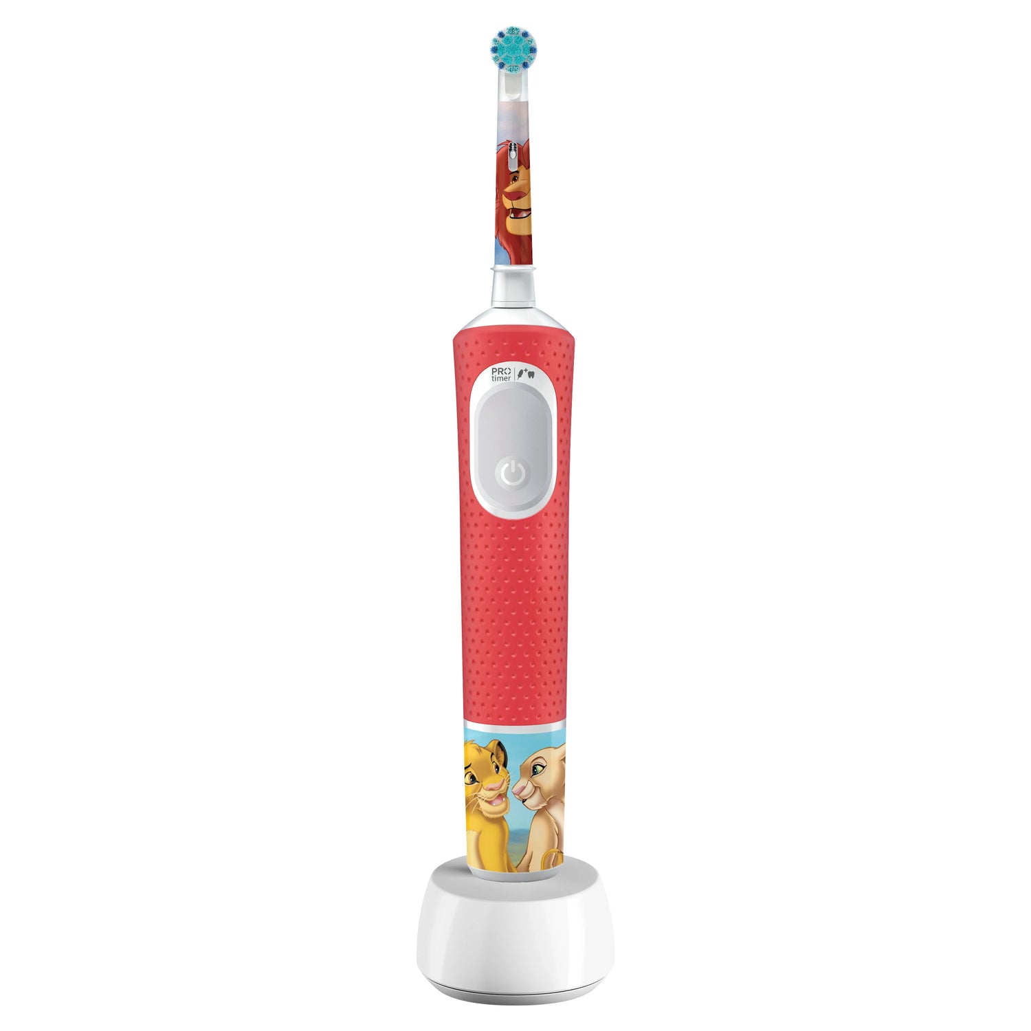 Oral-B Pro Kids 3+ Re Leone | Spazzolino Elettrico Bambini Ricaricabile | Modalità Delicata + App Disney