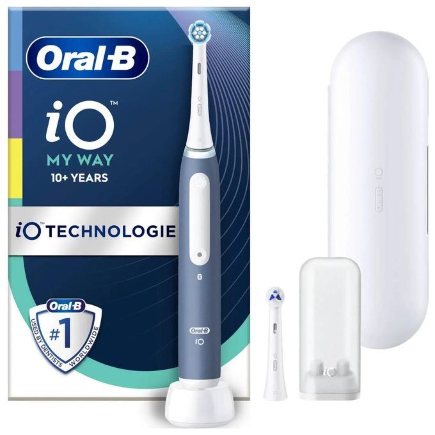 Oral-B iO My Way Blu | Spazzolino Elettrico Ricaricabile Ragazzi Teens | 2 Testine + Custodia 2