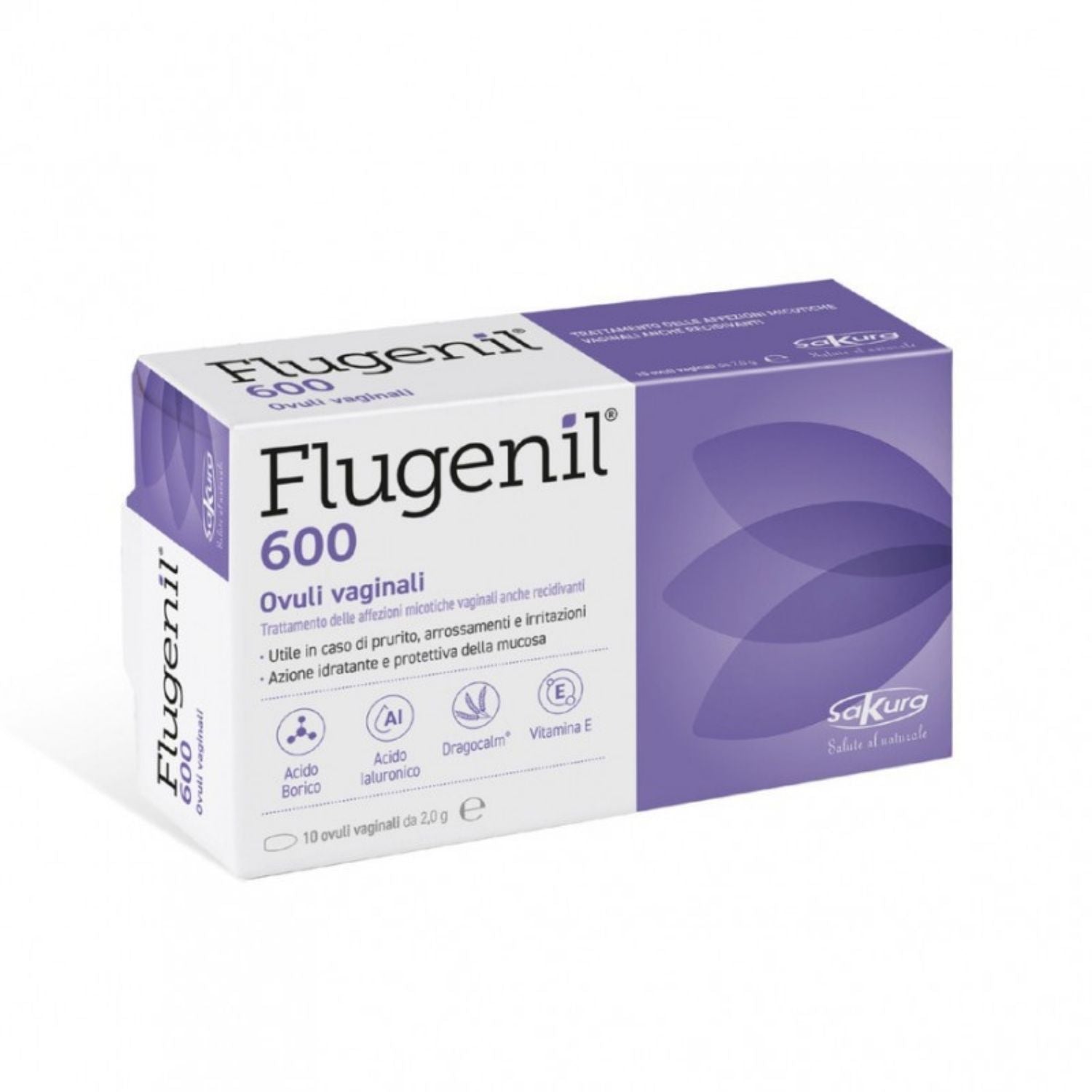 Flugenil 600 | Ovuli Vaginali Acido Borico | 10 Pezzi
