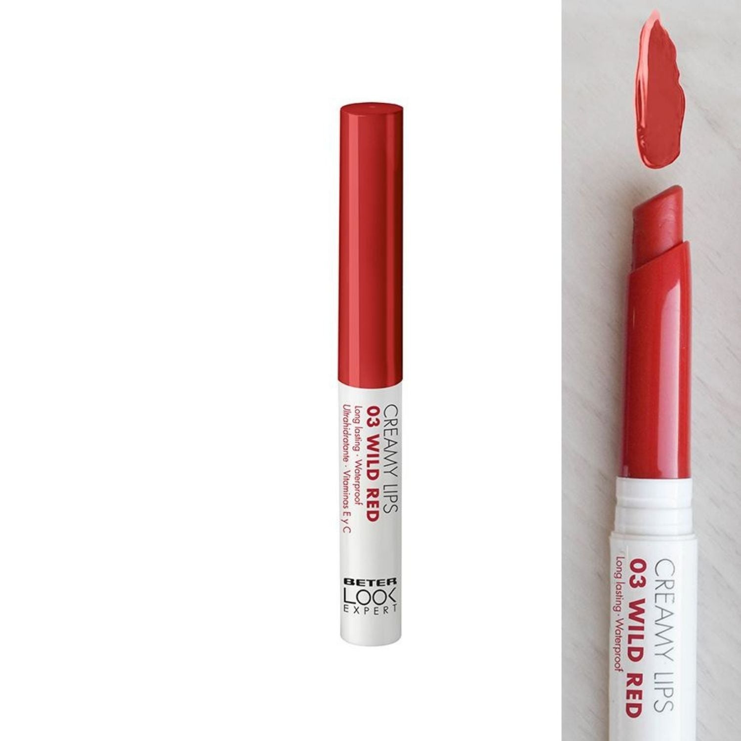 Beter Rossetto Creamy Look Expert 03 Wild Red | Texture Cremosa Idratante 2