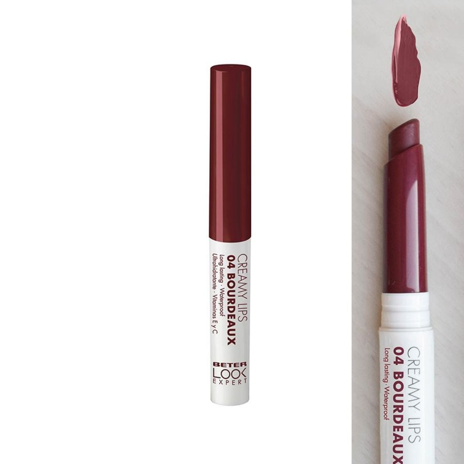 Beter Rossetto Creamy Look Expert 04 Bordeaux | Texture Cremosa Idratante 2