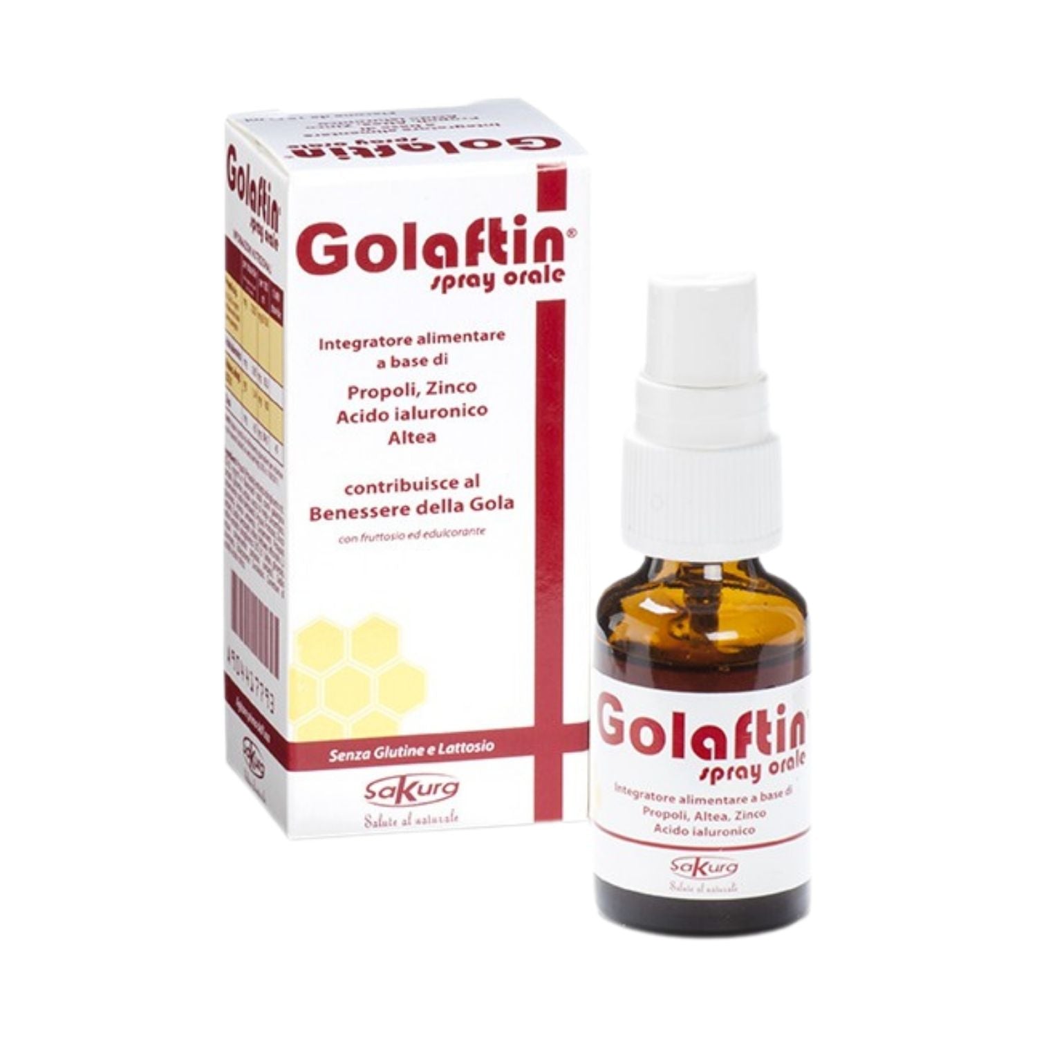 Golaftin Spray Orale | Integratore Gola Propoli Acido Ialuronico | 15ml